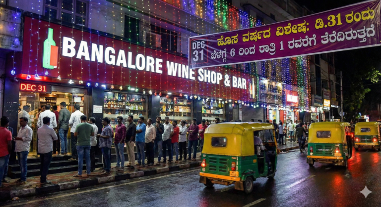 ಡಿ.31ರಂದು ಮದ್ಯದಂಗಡಿ ಎಷ್ಟು ಗಂಟೆಗೆ ಓಪನ್ ಗೊತ್ತಾ?
